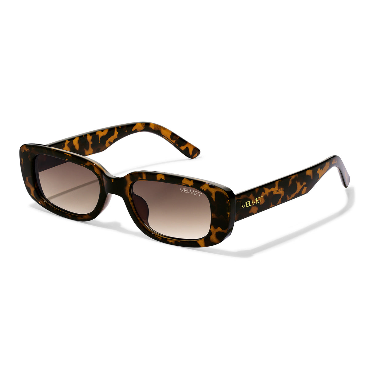 Velvet Eyewear Twiggy tortoise sunglasses, side view
