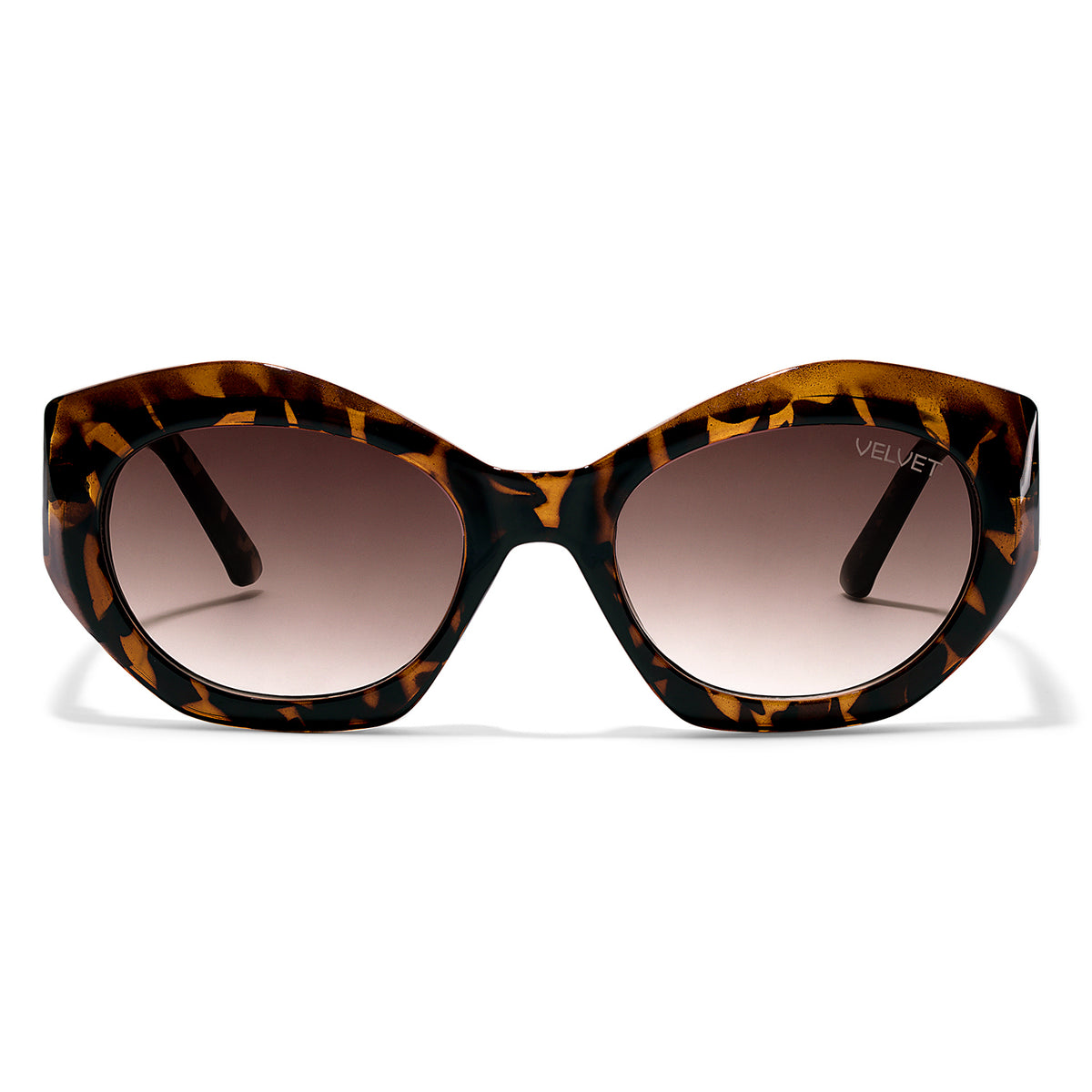 Velvet Eyewear Alice tortoise polarized sunglasses, front view