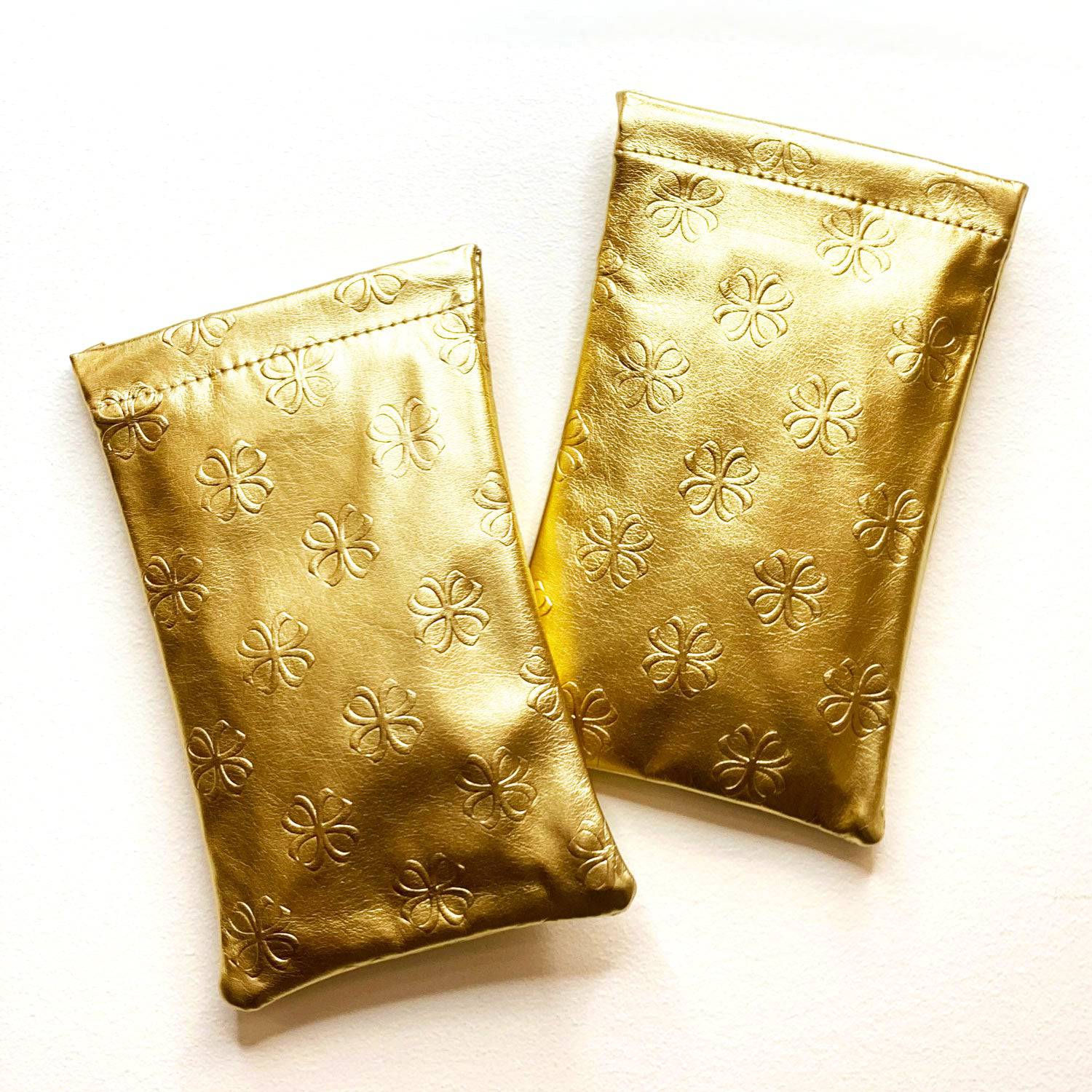 Faux Leather Slip In Case - Gold - Velvet Eyewear