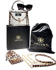 Mini Leopard Bag & Chelsea Black - Velvet Eyewear