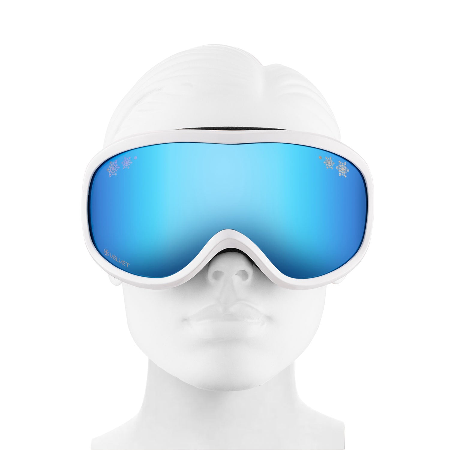 The "Flurry" Snow Goggle - White - Velvet Eyewear